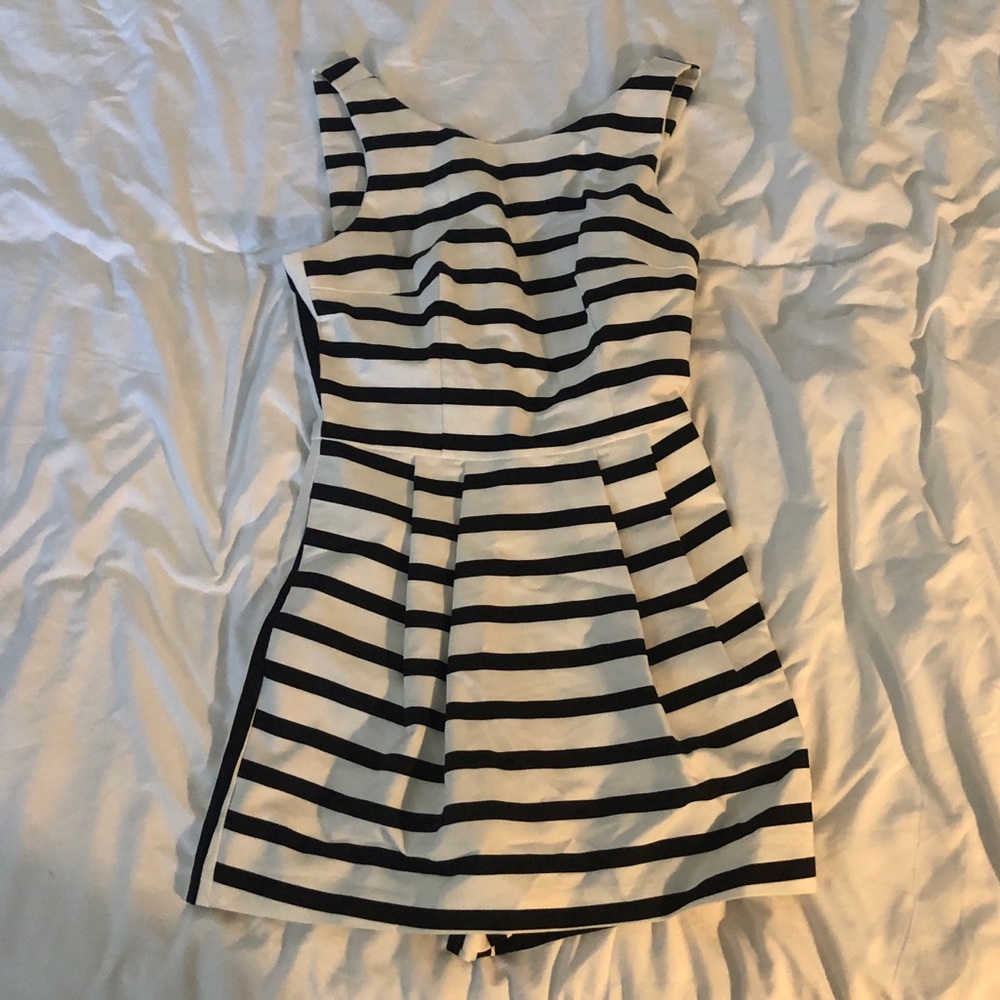 Zara striped romper XS